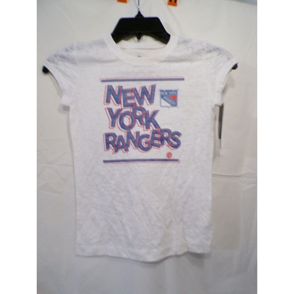 Levelwear Women's S White Rangers Graphic Jersey T-Shirt Crew